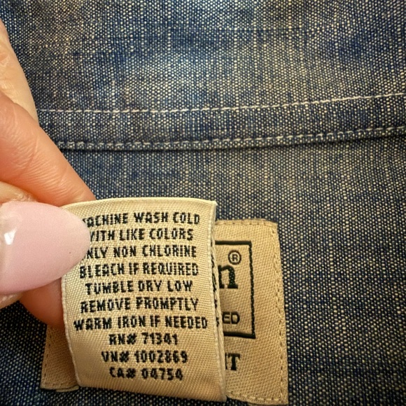 L.L. Bean Gray Traditional Fit Shirt - Picture 7 of 8